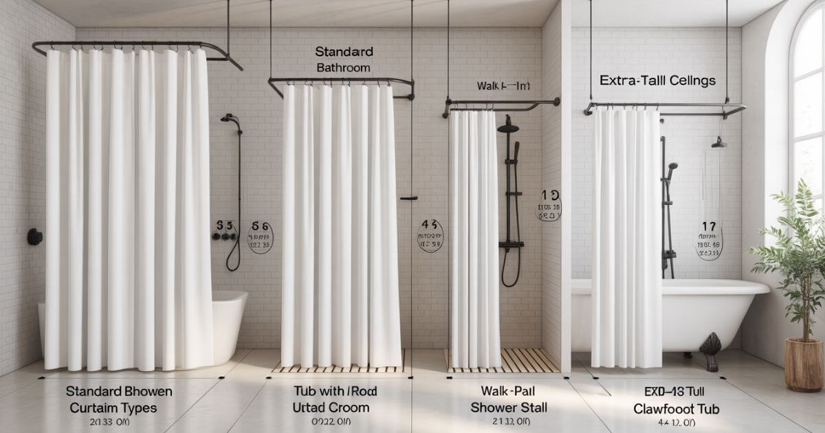 Standard Shower Curtain Size: Complete Guide for Every Bathroom